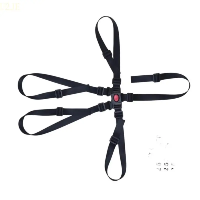 U2JE Secure 5 Point Baby Harness Strap with Adjustable Length for Strollers High Chairs and Seats Easy Installation