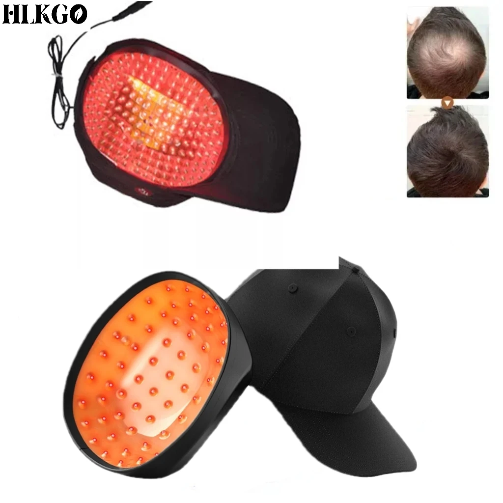 Automatic On/Off Red Light Therapy Hair Growth Cap - Hands-Free Design, USB Charging, Home Use