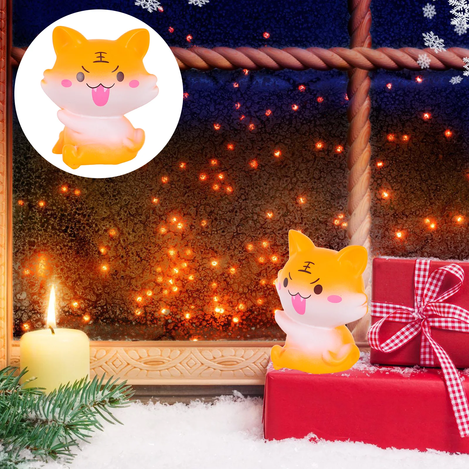 

5 Pcs Resin Tiger Sculpture High Quality Smooth Home Decoration Bedroom Living Room Study Kids Office New Year Gift