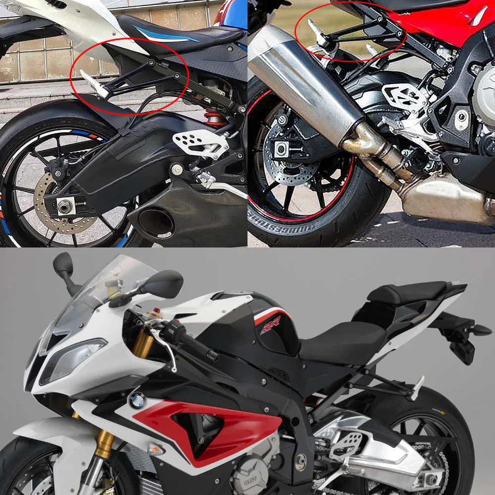 Per BMW S1000RR S1000R S1000 RR R S 1000 R RR 2010-2017 2016 moto posteriore passeggero poggiapiedi pedane poggiapiedi Kit staffa pedale