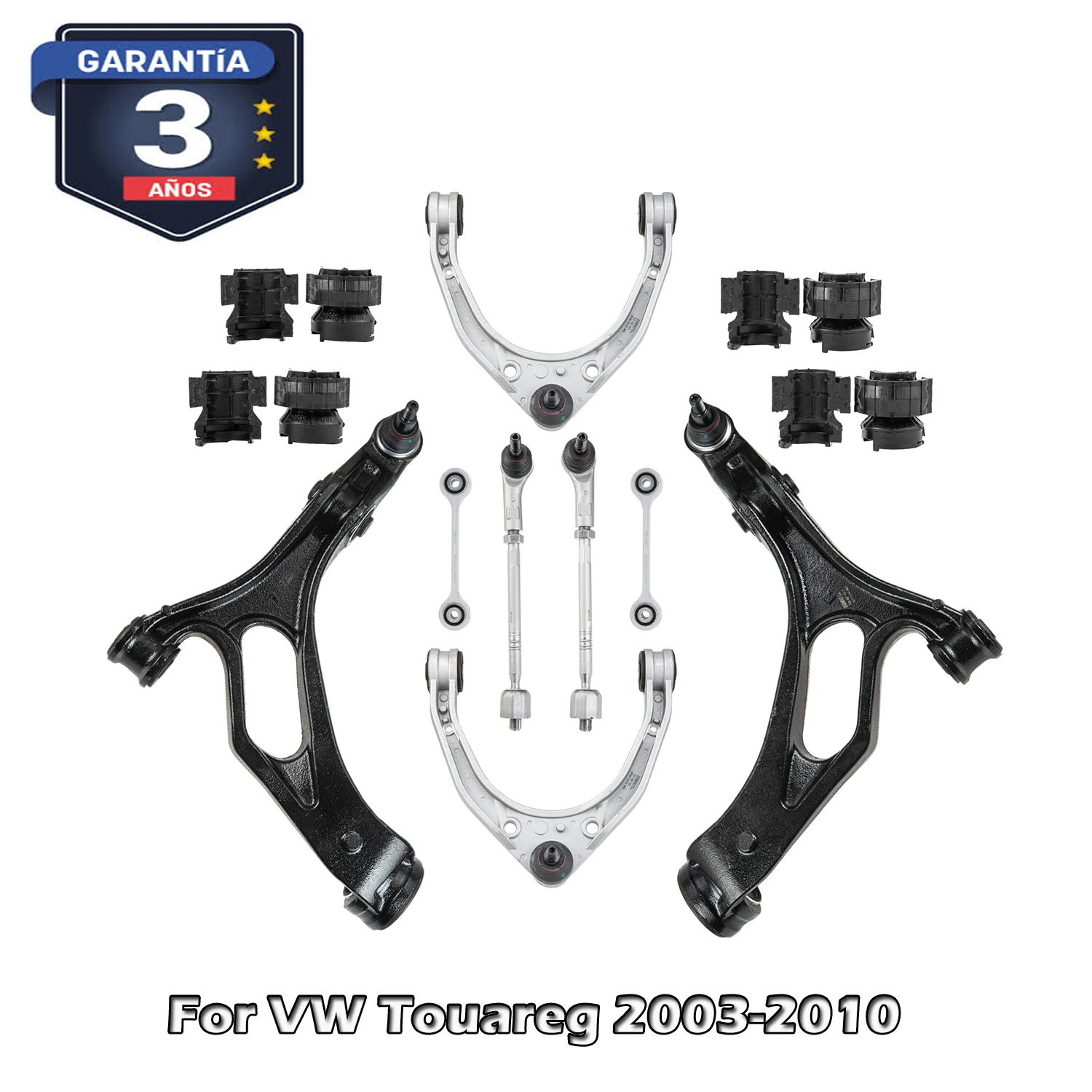 Brazo de control inferior superior delantero con kit de suspensión de rótula para VW Touareg 2003-2010
