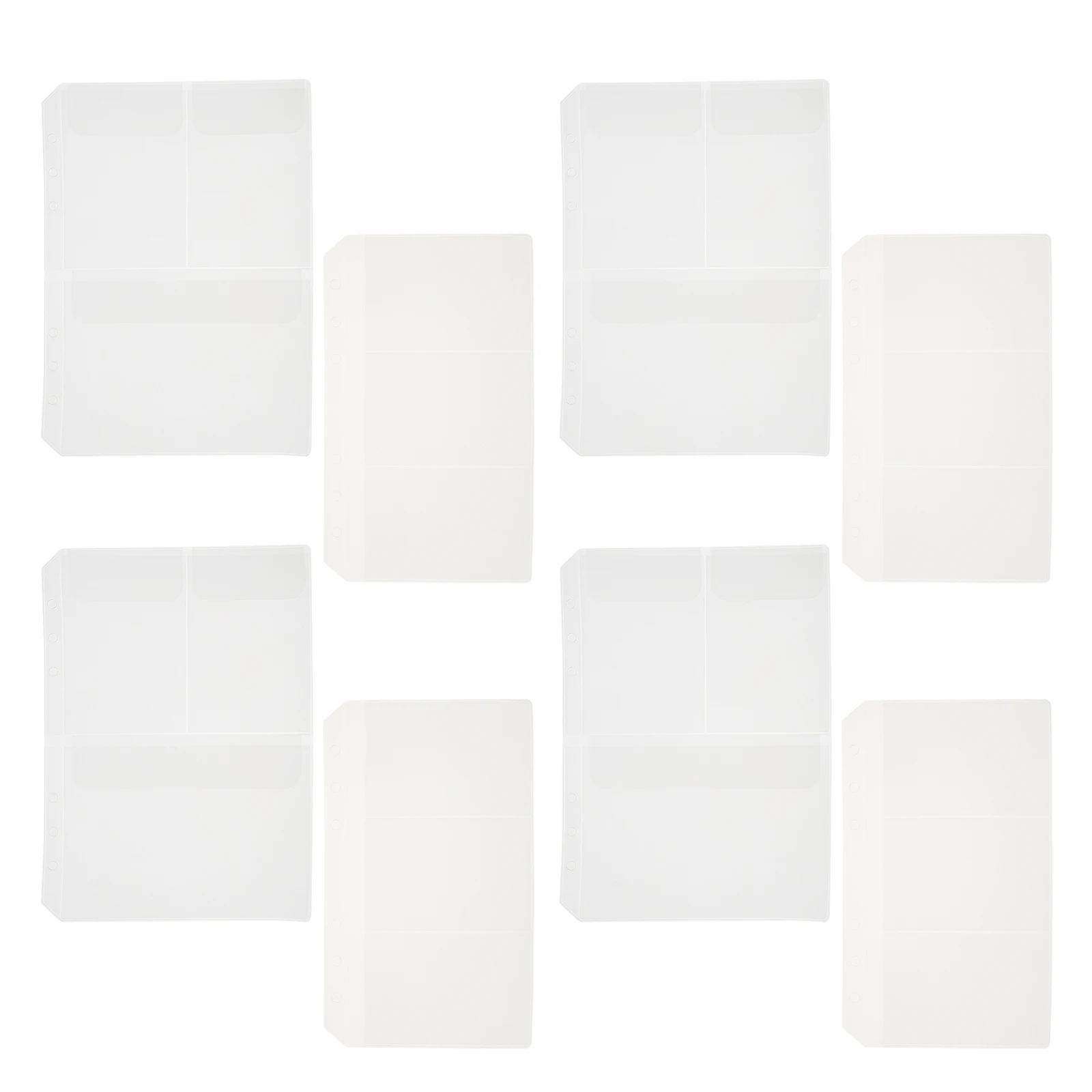 

10pcs EVA Notebook Pockets Business Card Holder Lightweight Portable Rounded Corner Design File Folder Storage Solution