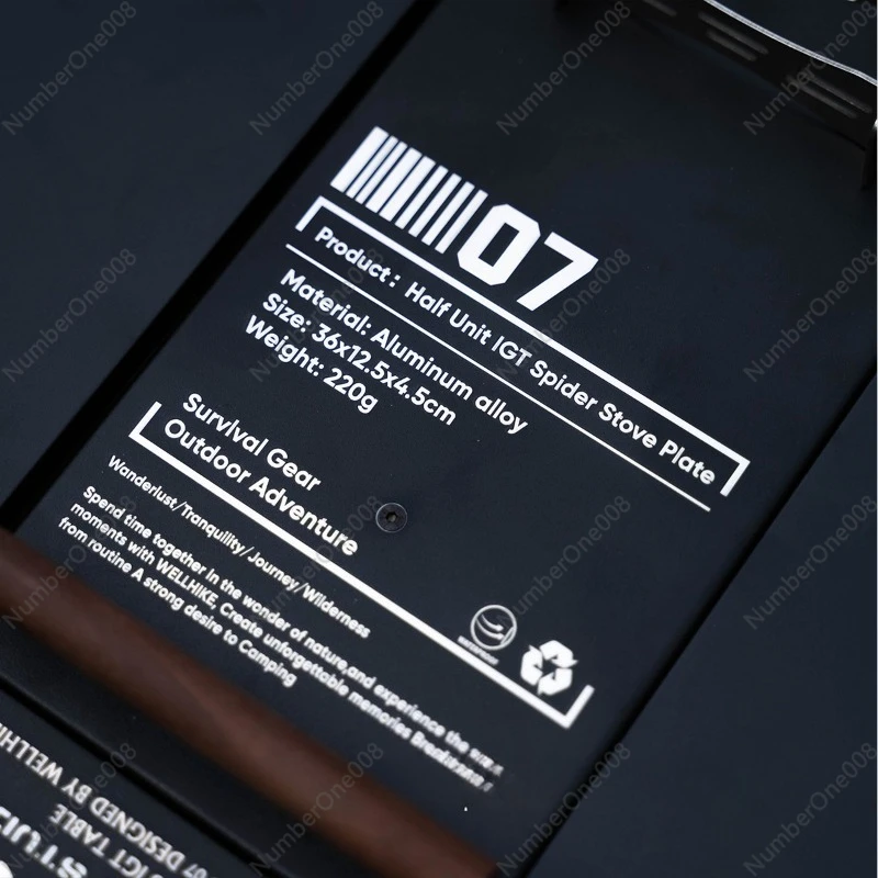 التخييم في الهواء الطلق SWS نصف وحدة العنكبوت موقد لوحة متعددة الوظائف المحمولة التخييم للطي شواء شواء الرف #6