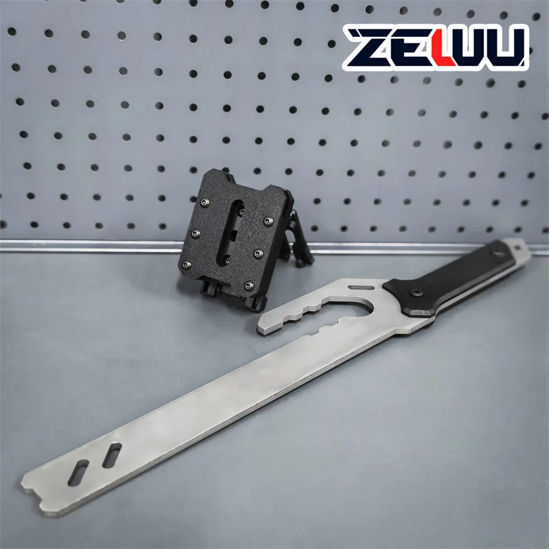 Second-generation Tactical Short-handled Martial Arts Ninja Iron Staff Outdoor Self-defense Demolition Defense
