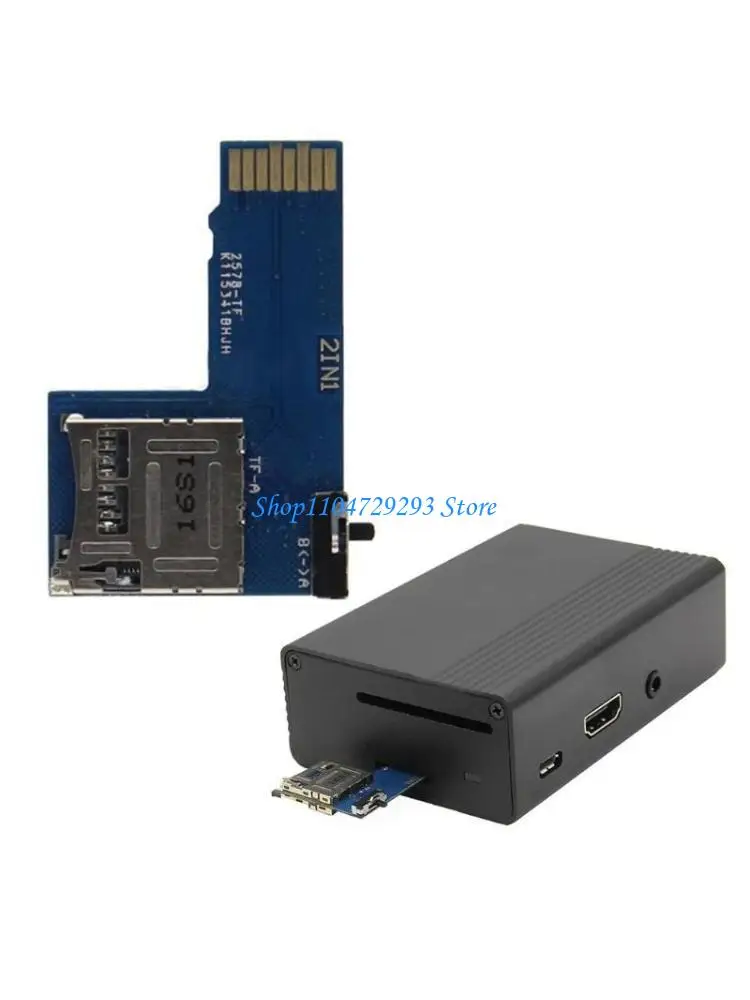 

Y2GD Double Card Adapter Converter Two Systems Switcher ForRaspberryPi 3b+/3b/2b