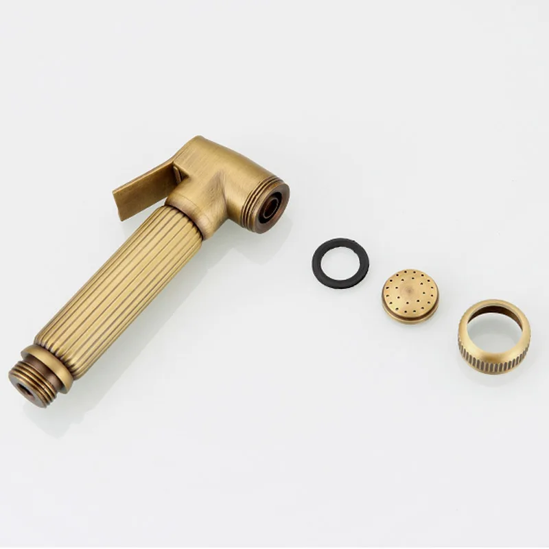 Antique Brass Bidet Sprayer Bidet Faucets Toilet Hand Spray Brass Toilet Bidet Sprayer Self Cleaning Shower for Bathroom