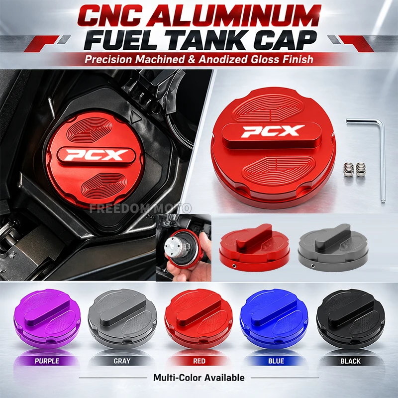 For Honda PCX125 PCX150 PCX160 PCX160-CBS 2018-2023 2024 Motorcycle Accessories PCX 125 150 160 Fuel Tank Cover Petrol Box Cap