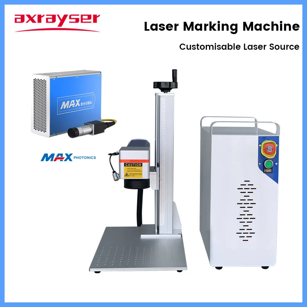 

Axrayser Fiber Laser Marking Machine 20W 30W 50W MAX Laser Source 110*110mm for Cutting Metal Plastic Glass Wood Jewellery