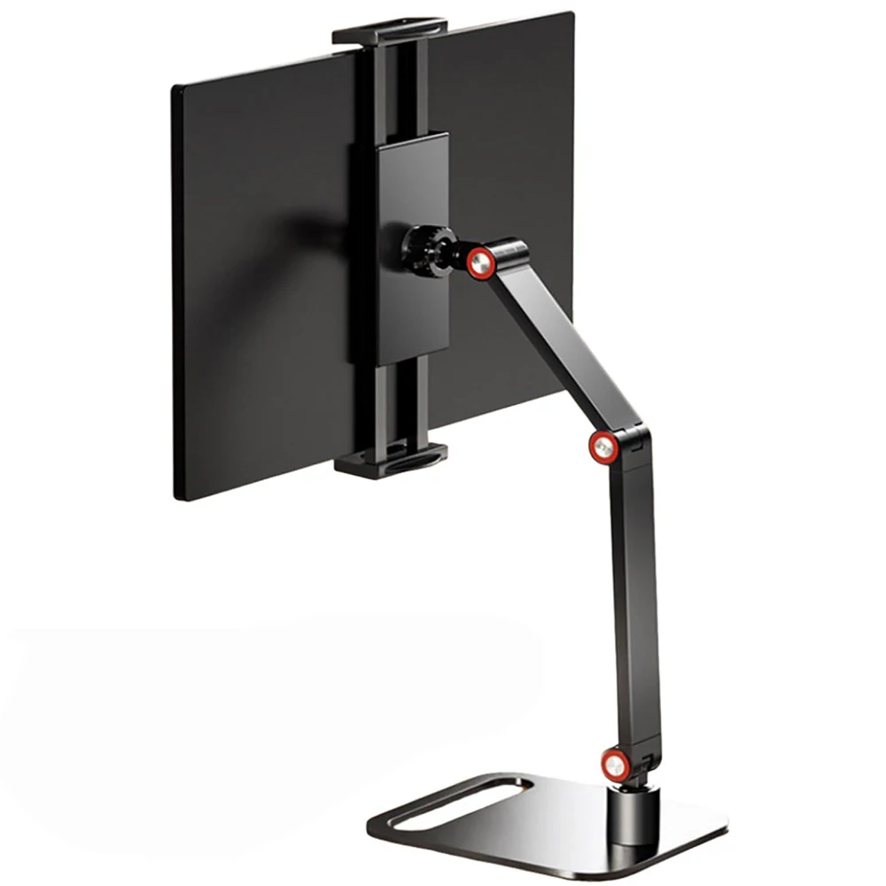 Tablet Stand Holder Stable Portable Space Saving Multi Device for Home Office Kitchen Monitor Stand 3 Sections Flexible Mounting