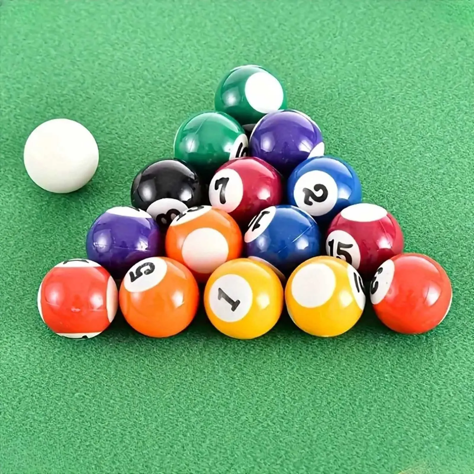 Children Billiards Table Balls Set American Number Resin Pool Ball Replacement Good Toy for Your Entertainment