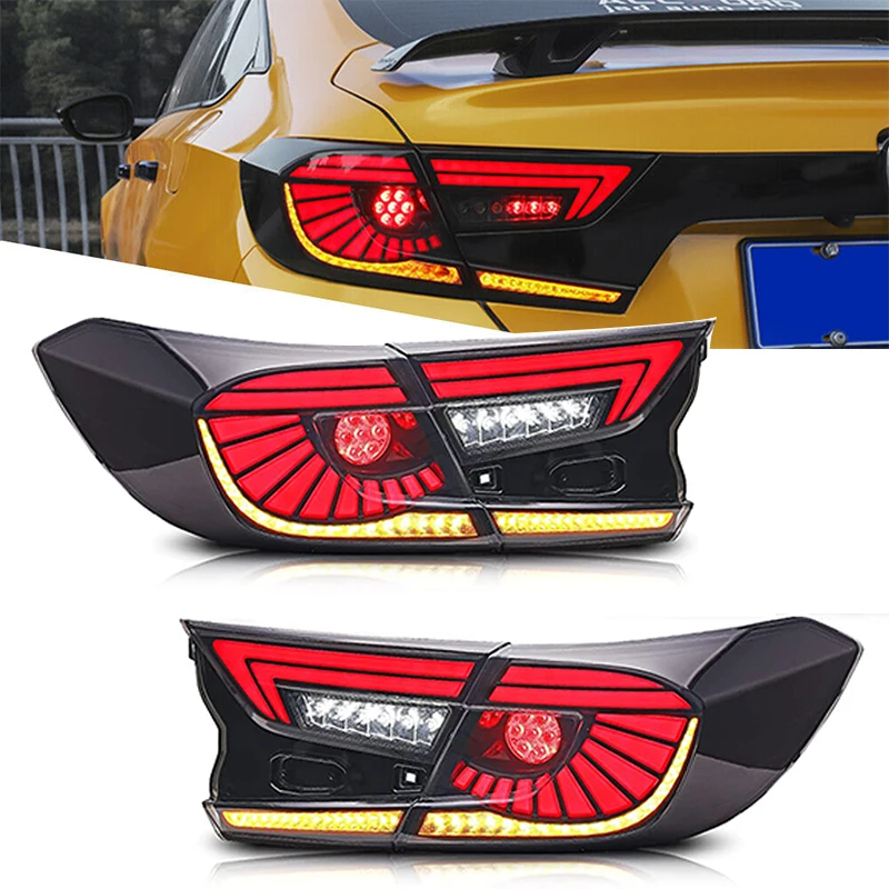 

LED Tail Lights Assembly For Honda Accord 10th Gen 2018-2022 Dynamic Animation Breathing Brake lights Sequential Turn Signal\