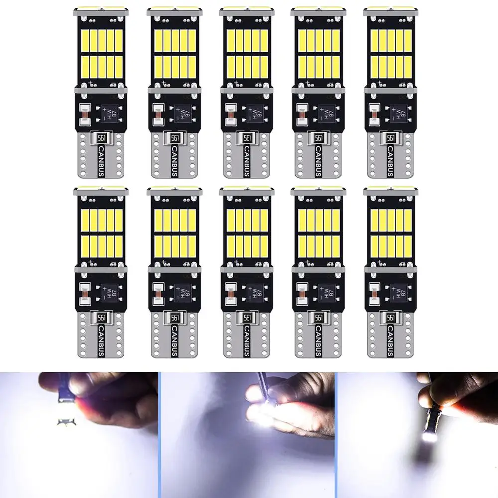 10Pcs W5W T10 Led B…