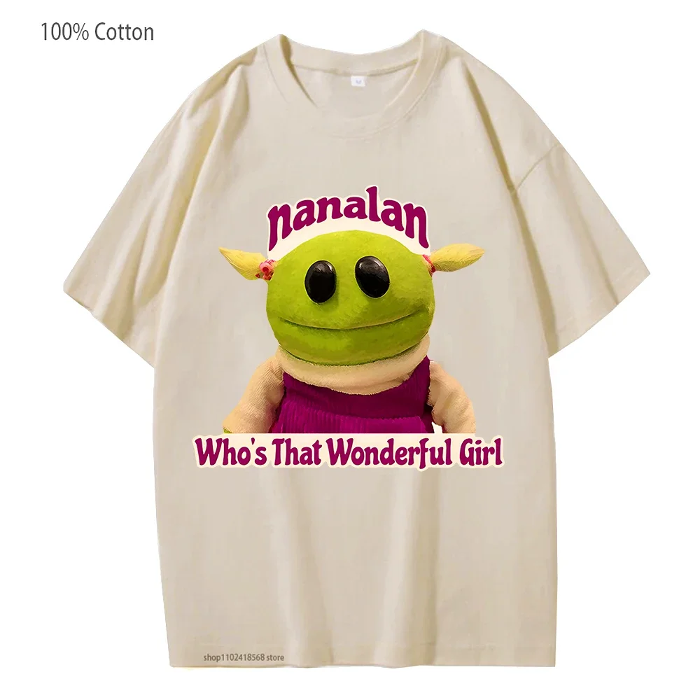 かわいいキュートなナンランTシャツ レディース 誰がその素晴らしい女の子 シャツ ホットアニメ グラフィック服 綿100% Tシャツ ハイストリート メンズ トップス