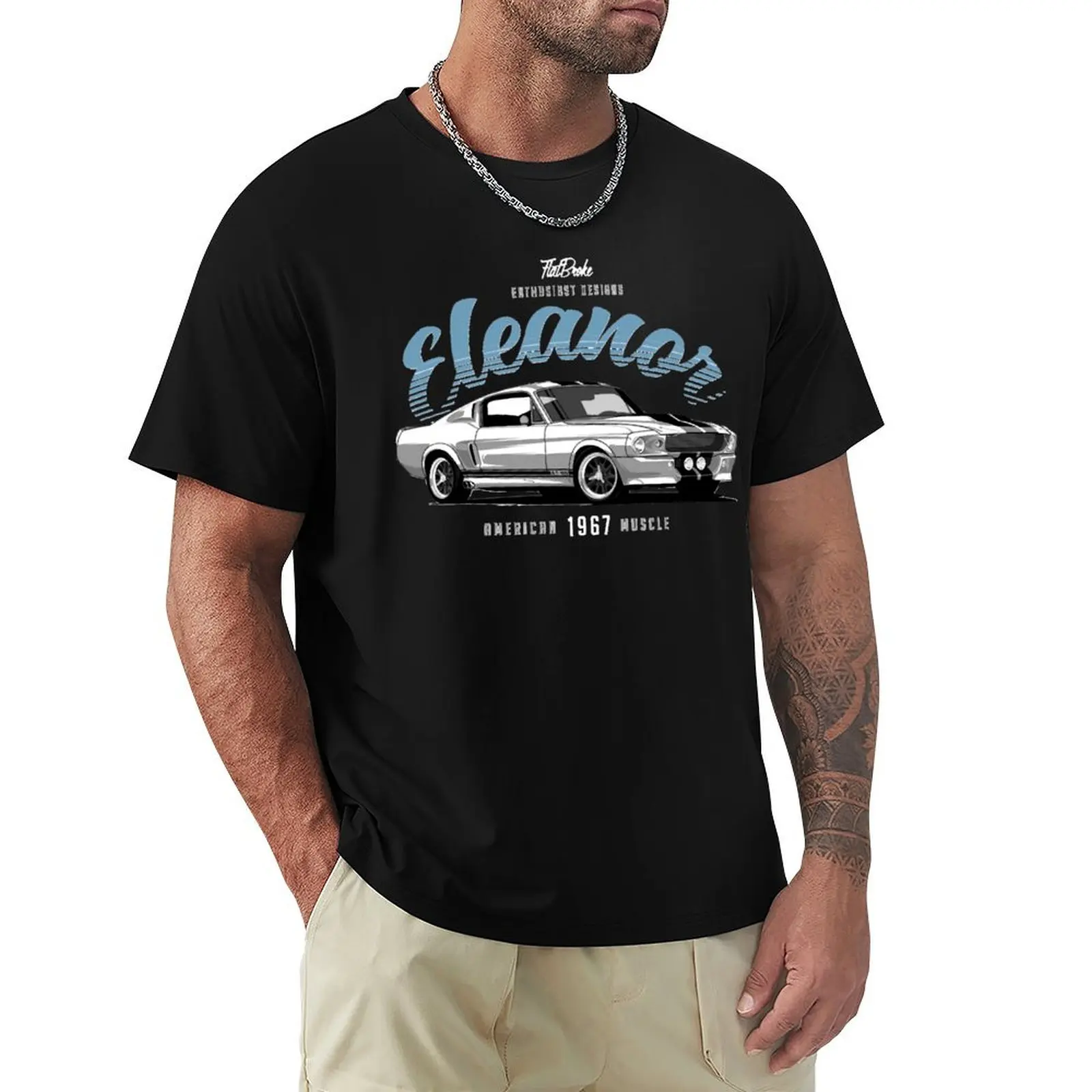 

1967 Mustang Fastback - Eleanor T-Shirt new edition T-shirts oversize aesthetic clothes blue lock mens clothes