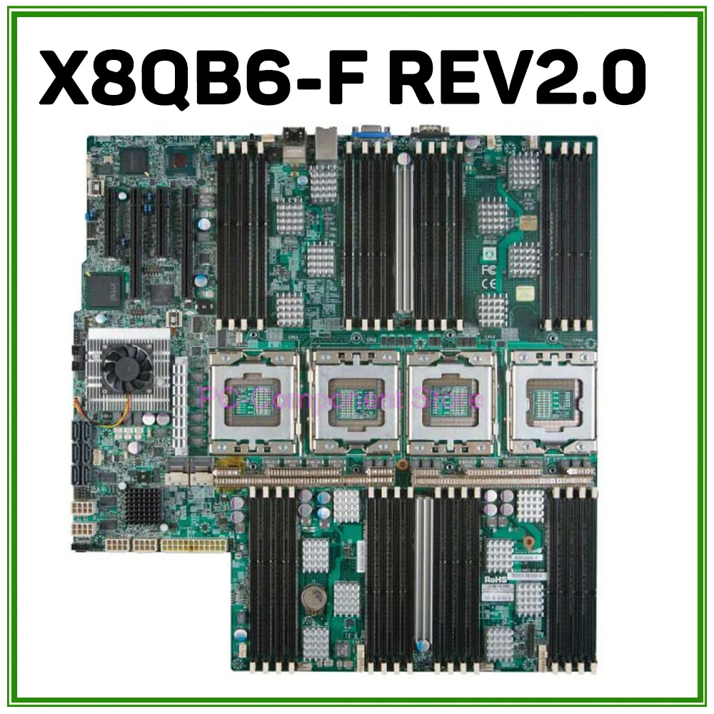 Server Workstation Motherboard For Supermicro X8QB6-F REV2.0