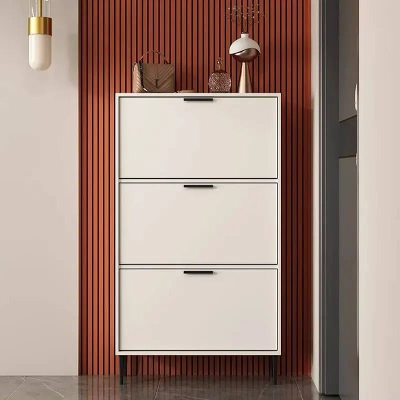 Minimalist Organizer Shoe Cabinet Quality White Space Saving Shoe Cabinet Corridor Wooden Luxury Zapatera Furniture For Home