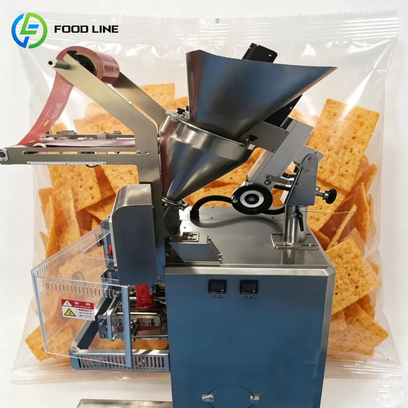 Hochgeschwindigkeits-Automatische Vertikale Verpackungsmaschine VFFS für Chips, Popcorn, Brezeln, Cheetos, Snack-Verpackung, kundenspezifisch angepasst