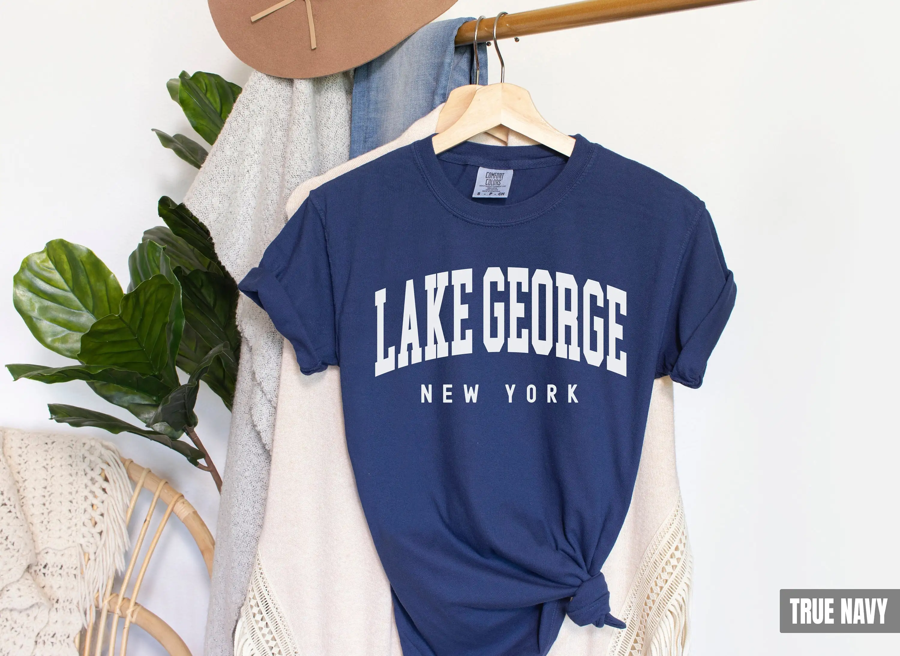 Lake George T Shirt Comfort Colors New York Souvenir Up State Family Vacation