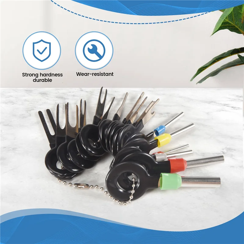 

18 шт., инструмент для удаления клемм проводов, обжимной разъем для автомобильной электрической проводки-AT80