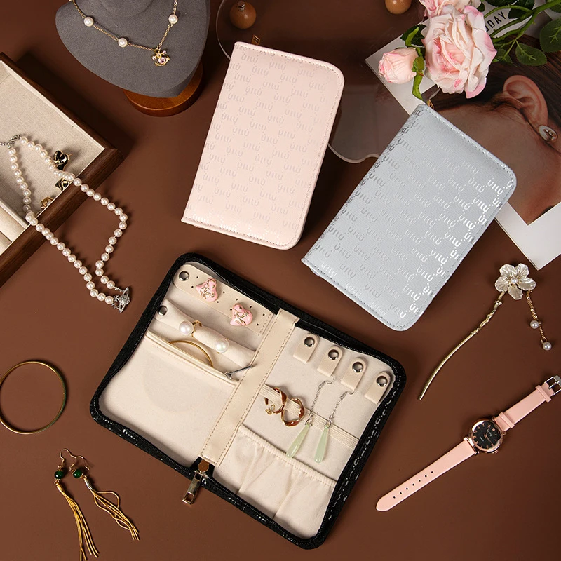 

Top Hot New Portable Travel Multifunctional Exquisite Fashionable Trendy Retro Rings Necklaces Jewelry Simple Gifts For Women