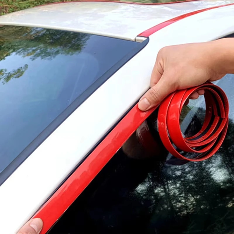 

3M/5M Car Bumper Red Decoration Strip Car Door And Window Protection Strip Car Door Decoration Strip Body Anti-collision Strip