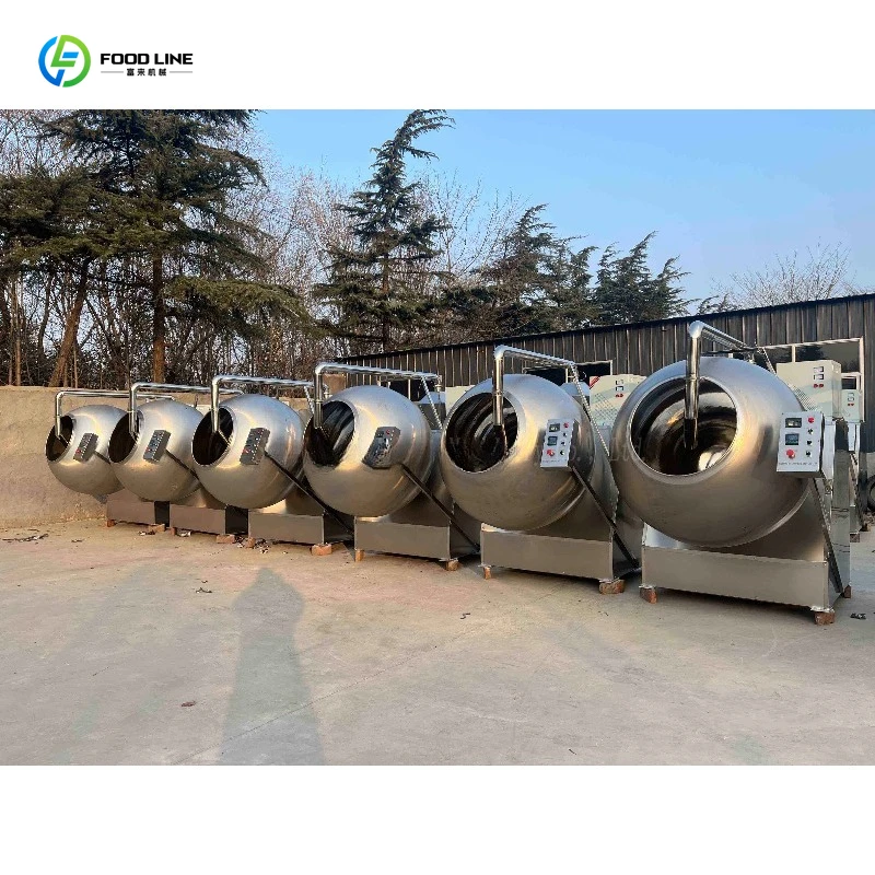 Customized Chocolate Coating Machine Nut Coating Machine Sugar Coating Machine Food Processing Equipment