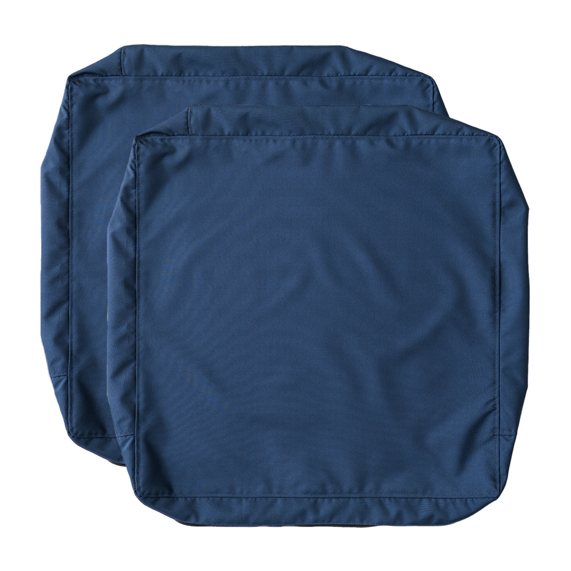 Two-Piece/Four-Piece Set, Courtyard Cushion Cover 24*24in, Outdoor Waterproof Chair Cushion Cover Navy Blue, Suitable for Outdoor Sofa, Rattan Chair, Does Not Include Cushions