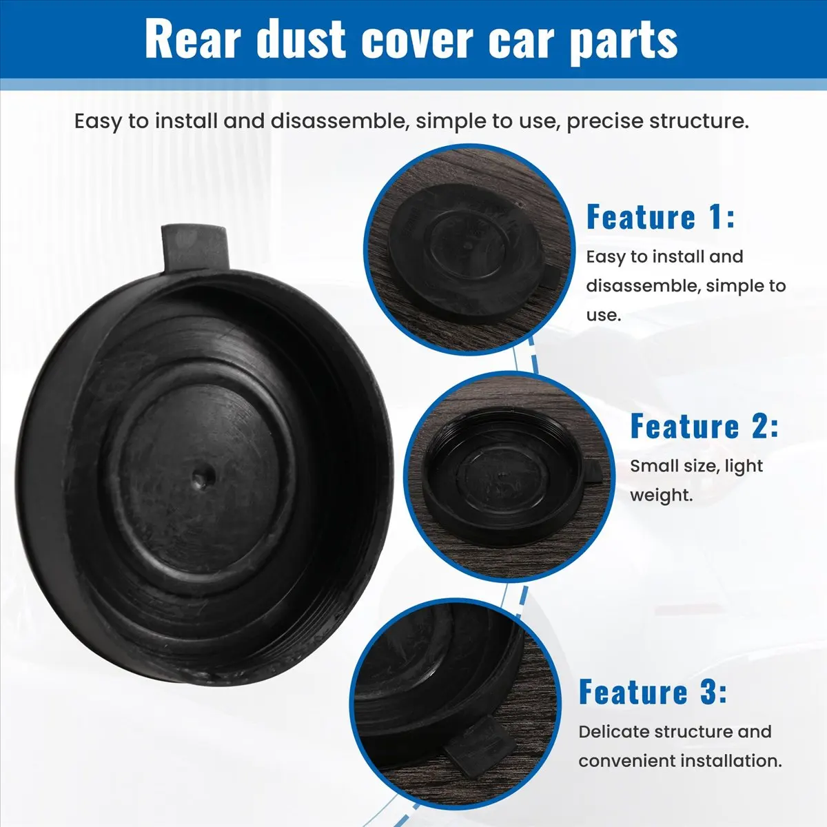 #55G Automotive Parts & Accessories,Headlight Cover Cap Rubber Lid 89072961 for Range Rover Sport 10-13 (black)