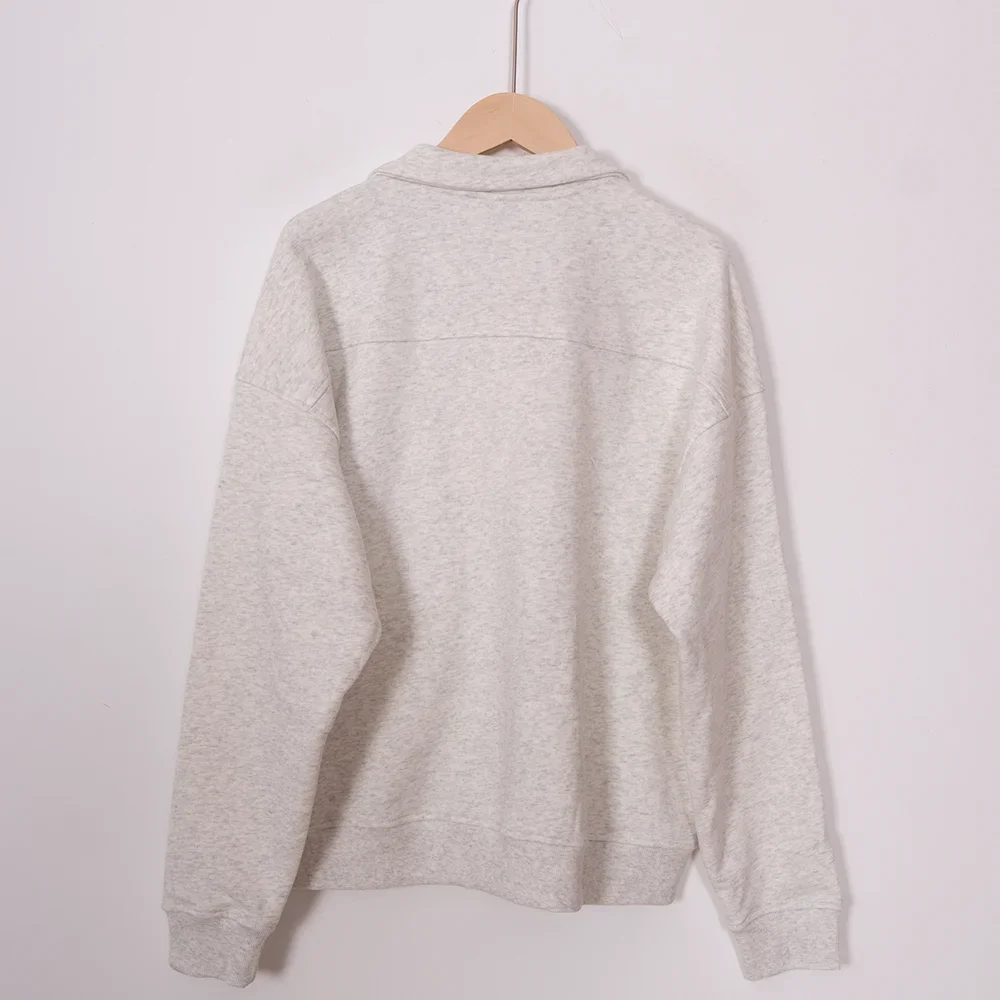 LISM 2025 Club Letter Graphic Print Sweatshirt Women Turn-Down Collar Long Sleeve Sporty Female Pullover Vintage Casual Lady Top