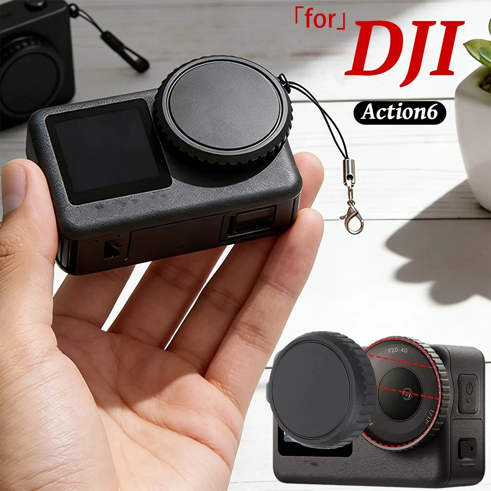 

1-2piece for DJI Action 6 Silicone Lens Cap Anti-scratch shock-resistant Premium Protective Cover for Action6 camera Accessories