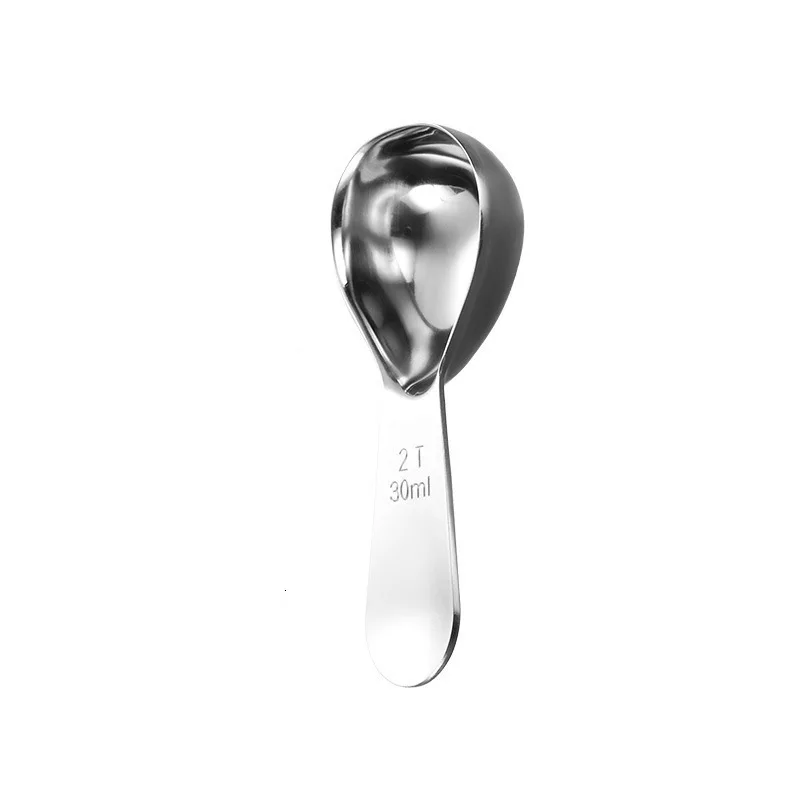 Stainless Steel Coffee Spoons Coffee Measuring Scoop with Graduated Measuring Spoon 15ml/30ml Beans Tea Sugar Barista tools