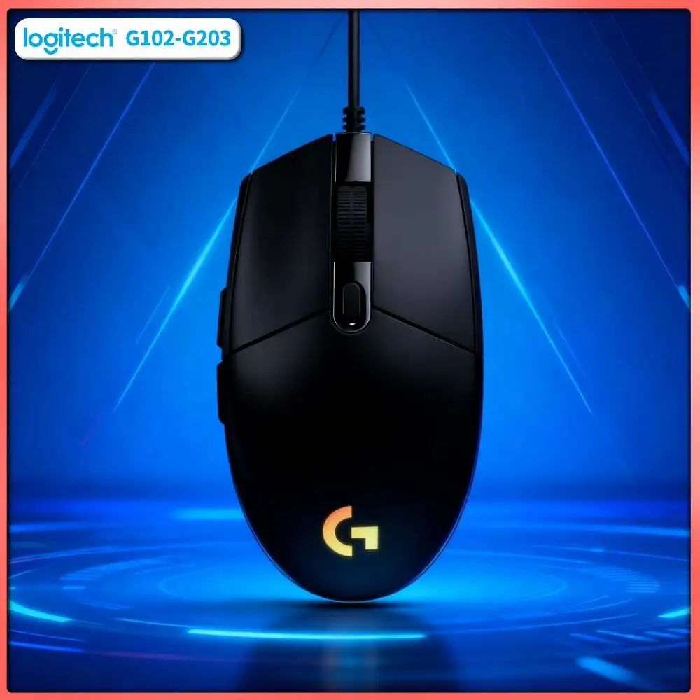 Logitech G102 Wired Gaming Mouse, 1000Hz Polling Rate, Mechanical Buttons, RGB Lighting for Competitive FPS