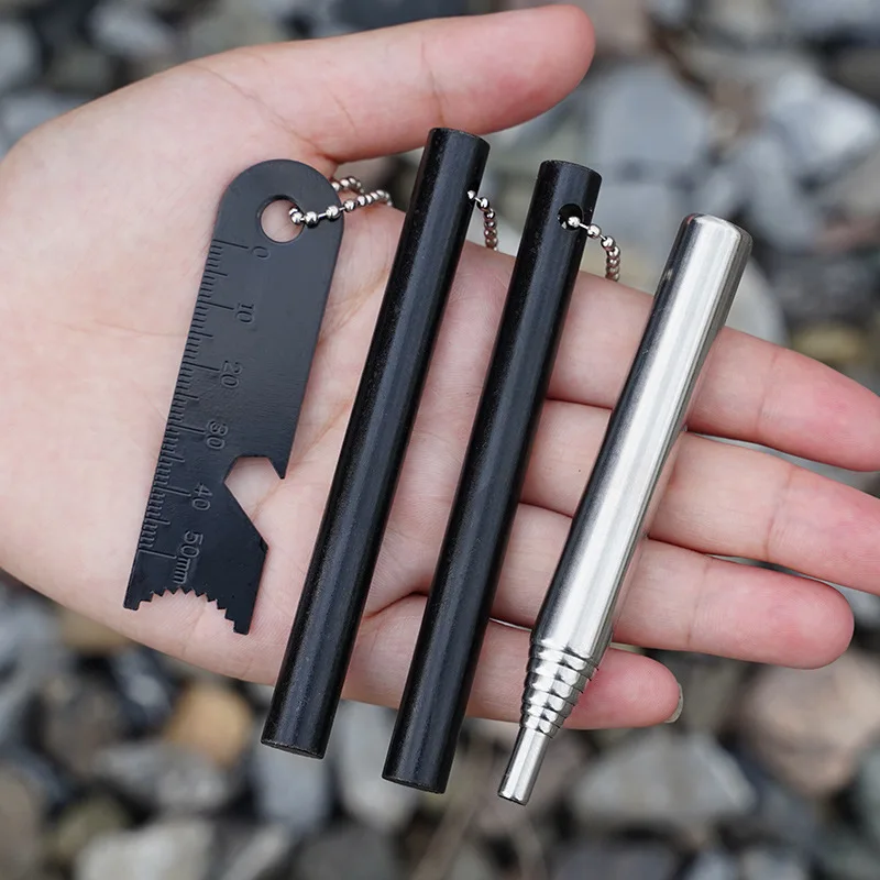 Outdoor Waterproof Flint EDC Set Magnesium Rod for Convenient Camping Firearms Retrieval Wilderness Survival Equipment