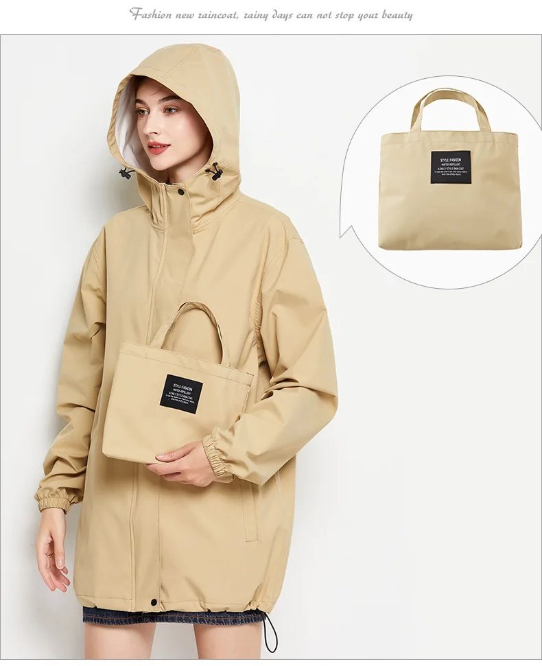 Fashion short top windproof raincoat trench coat golf jacket jacket thickened fabric