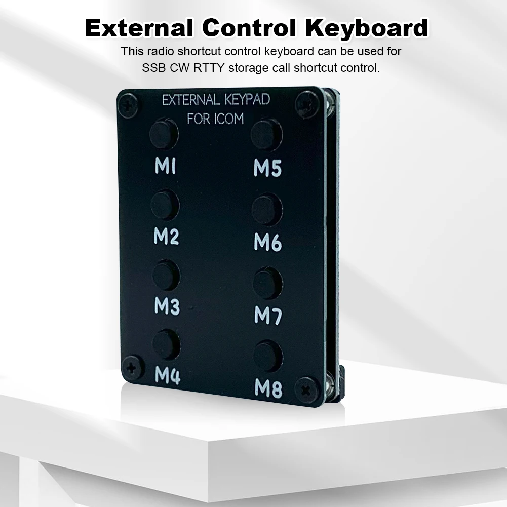 New ANYSECU M8 External Control Keyboard For ICOM IC-705 IC-7610 Walkie Talkie