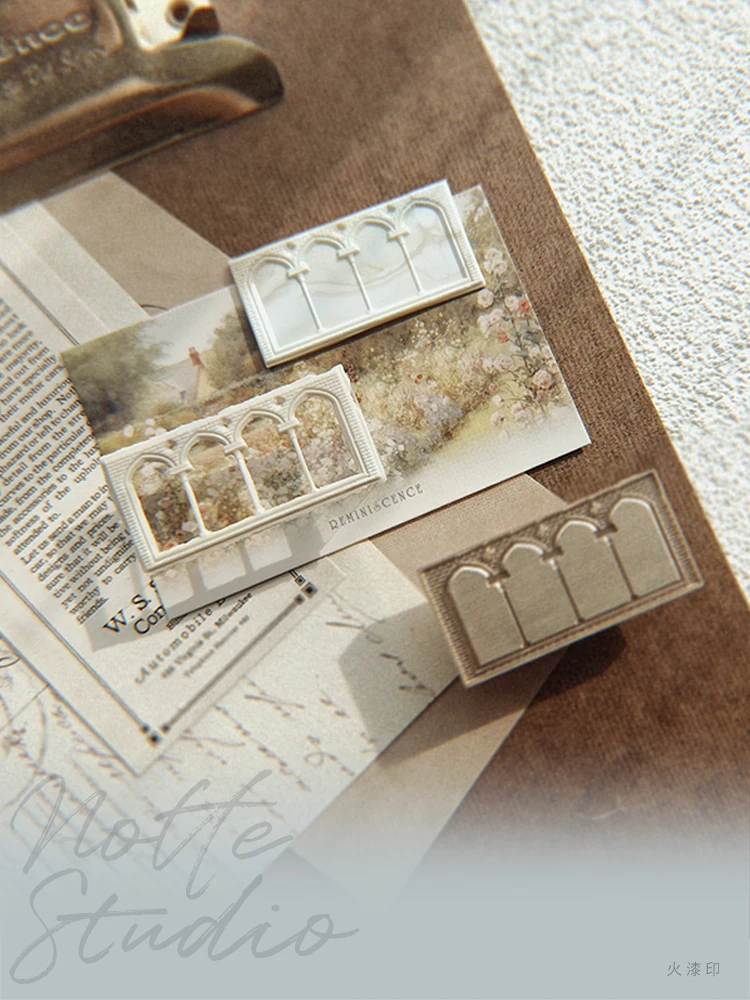 Nieuwe Onregelmatig Vormige Deur Frame Messing Lakzegel Stempel Hoofd 3D Reliëf Envelop Plakboek Uitnodiging Zegellak Handwerk Speelgoed