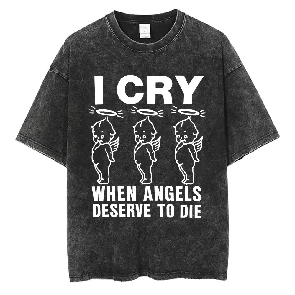 Washed Vintage System of A Down Toxicity Chop Suey I Cry When Angels Deserve To Die Tshirt Mens Rock Alternative Metal T-shirts