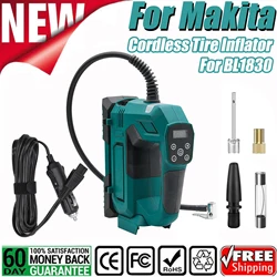 BATTOOL Cordless Electric Air Pump For Makita 18V Lithium Battery BL1830 BL1840 BL1850 Car Tyre Versatile Portable Inflator Tool