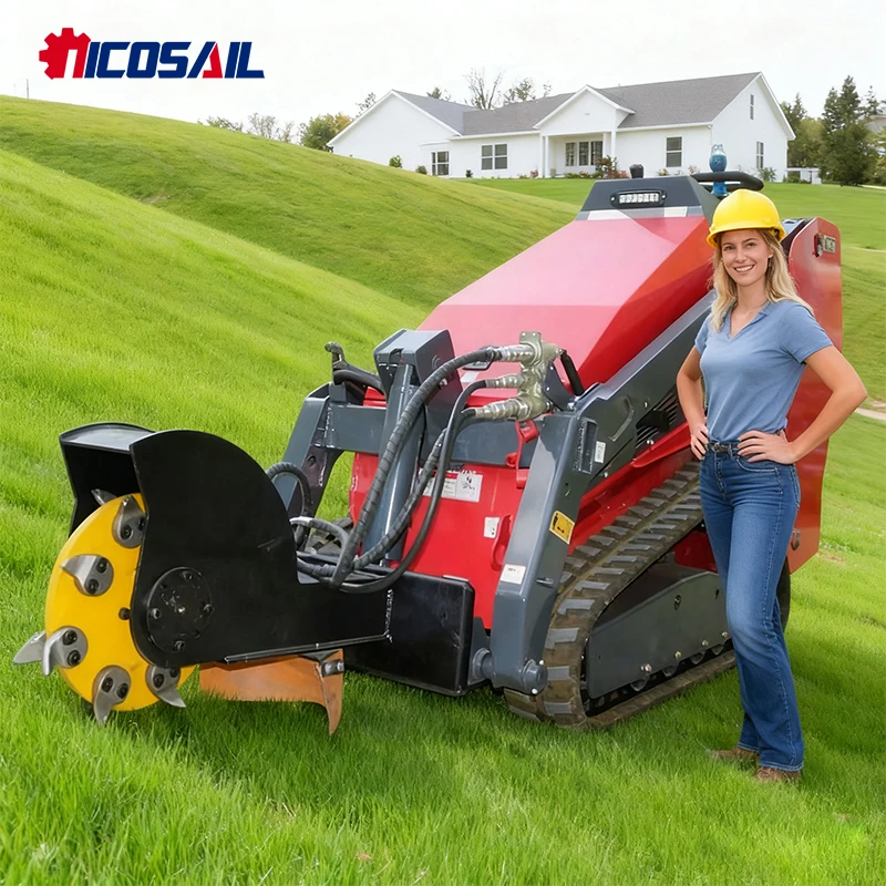 

Forestry skid steer mini skid steer loader with bucket hydraulic skid steer loader mini loader