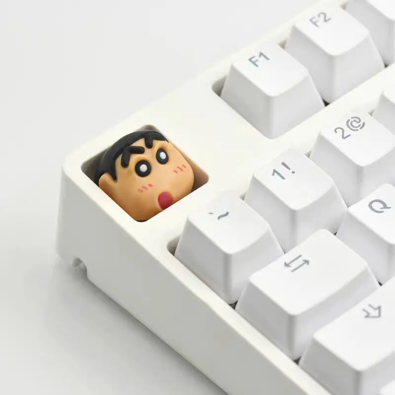 Cute Cartoon Crayon Shin-chan Keycaps for Mechanical Keyboard Personalized 3D Creative Keycaps Game Peripherals Single Keycap