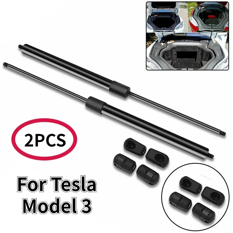 For Tesla Model 3 Front Engine Hood Gas Spring Lift Supports Struts Spring Shock Car Hydraulic Rod Car Accessories