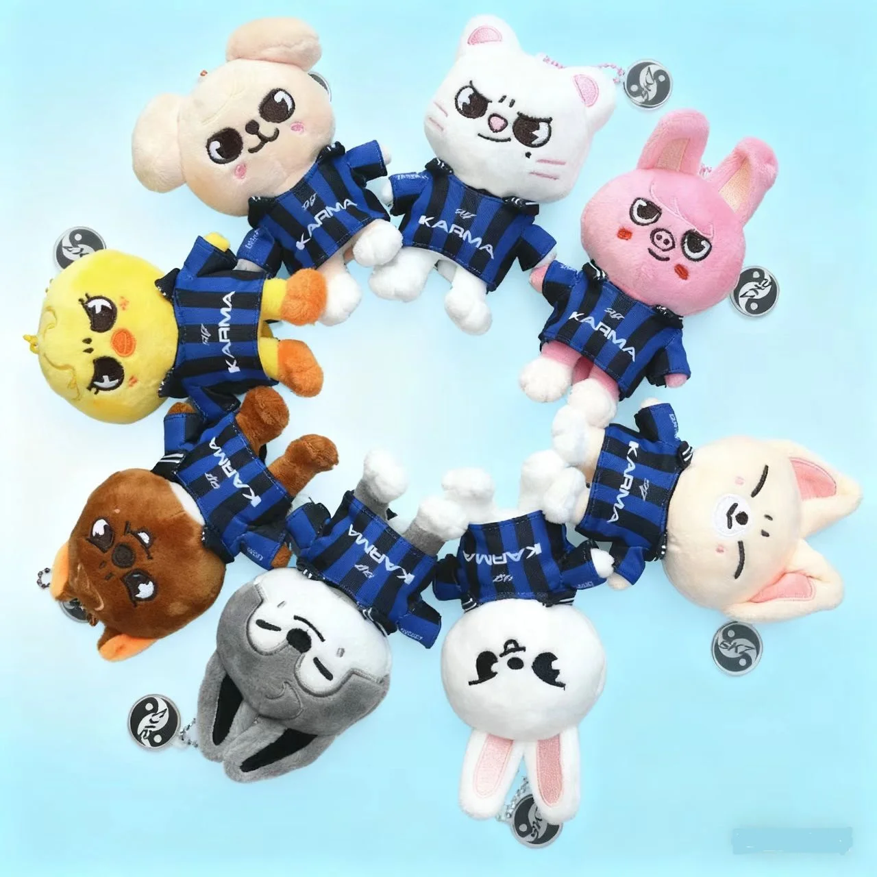 

K-pop группа Straykids плюшевый брелок кукла SKZOO KARMA мультфильм плюшевый животный рюкзак украшение кулон праздничный подарок