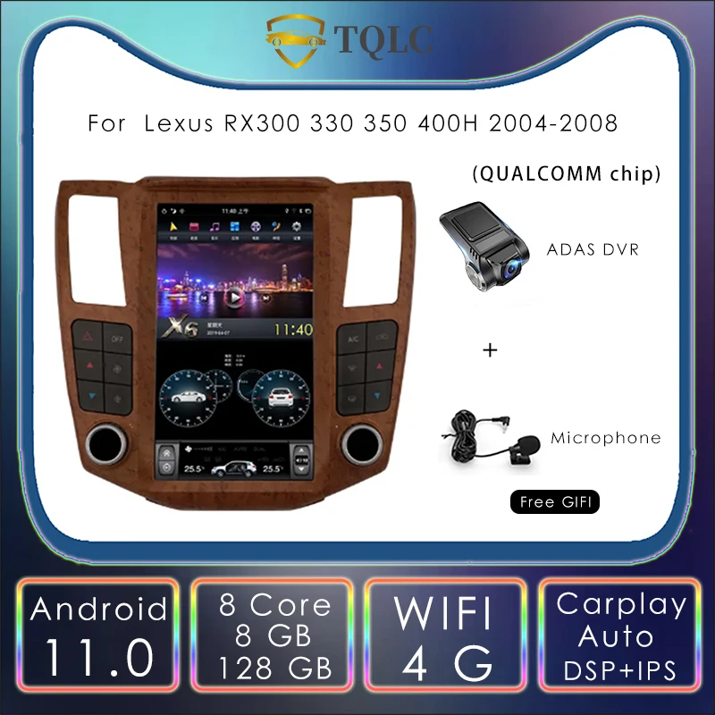 

Вертикальный экран Tesla Style Android автомобильное радио для Lexus RX300 330 350 400H Gps-навигатор мультимедиа стерео головное устройство 2004-2008