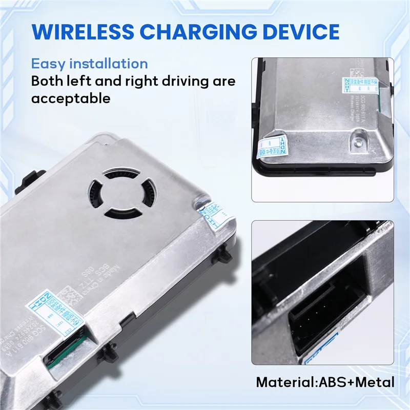 

AEA6-5CG980611A Автомобильная беспроводная зарядка для VW Golf Mk7 Passat B8 T-Roc Jetta Arteon Tiguan Mk2 5CG 980 611 A