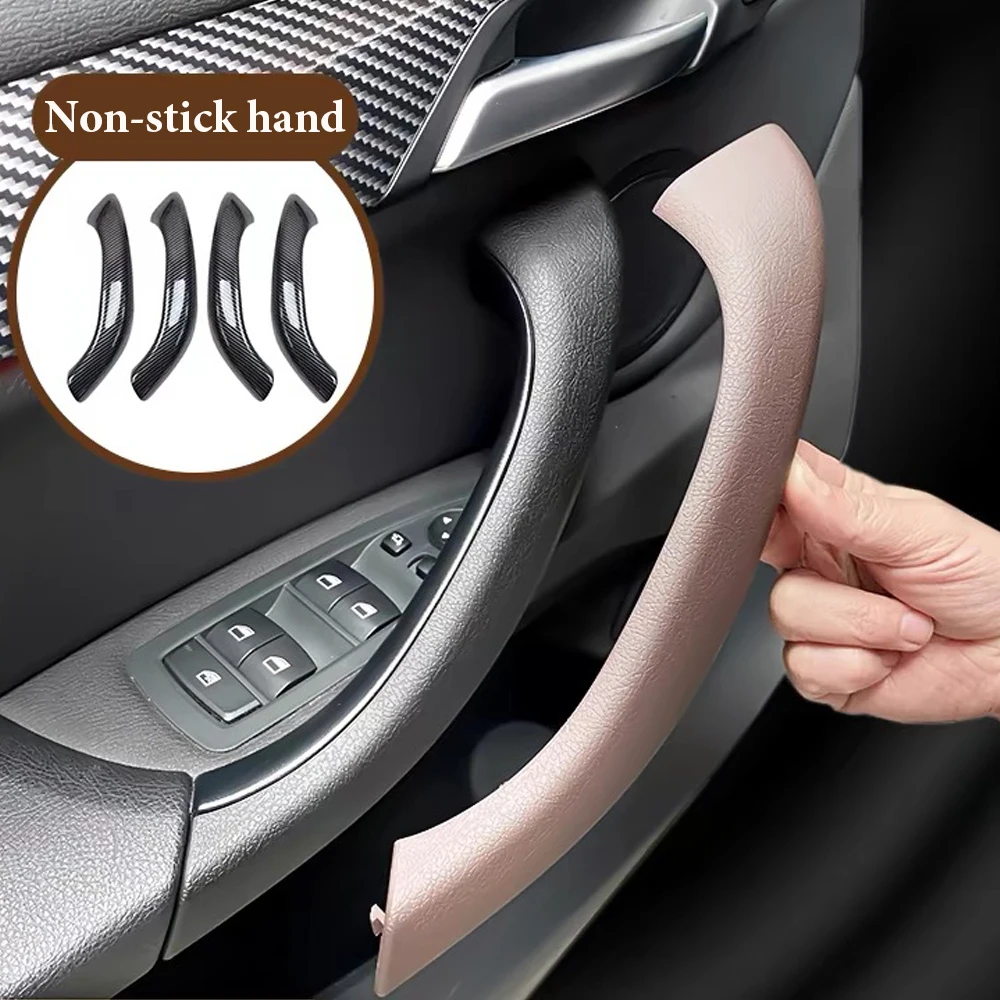 

New upgrade Interior Door Armrest Pull Handle Black Outer Cover Full For BMW X1 X2 F48 F49 F39 2017 2018 2019 2020