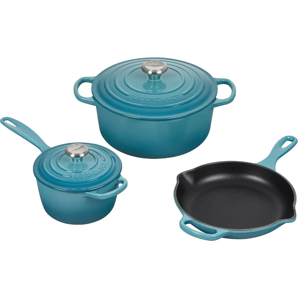 Enameled Cast Iron Signature Cookware Set, 5 pc.