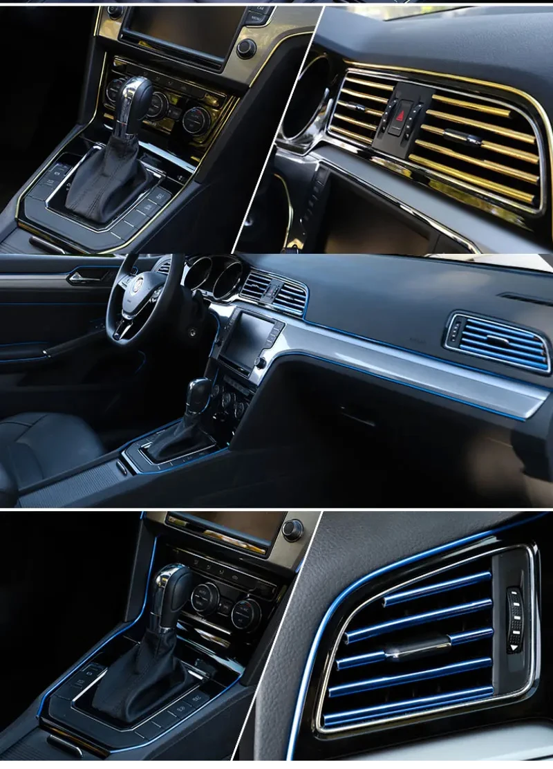 Auto Innen Dekorative Streifen 3D Auto Tür Mittelkonsole Lücke Instrument Panel Dekorative Linie Auto Modifikation Liefert – Detail 15