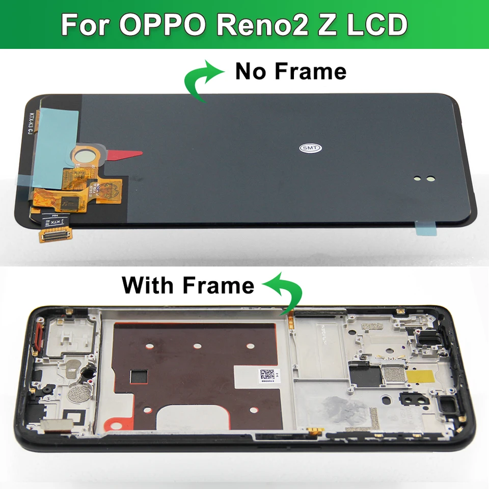 Schermo LCD Per Oppo Reno2 Z / Reno2 F / K3 – Display Touch Screen Con Vetro, Kit Riparazione, Modello PCKM70