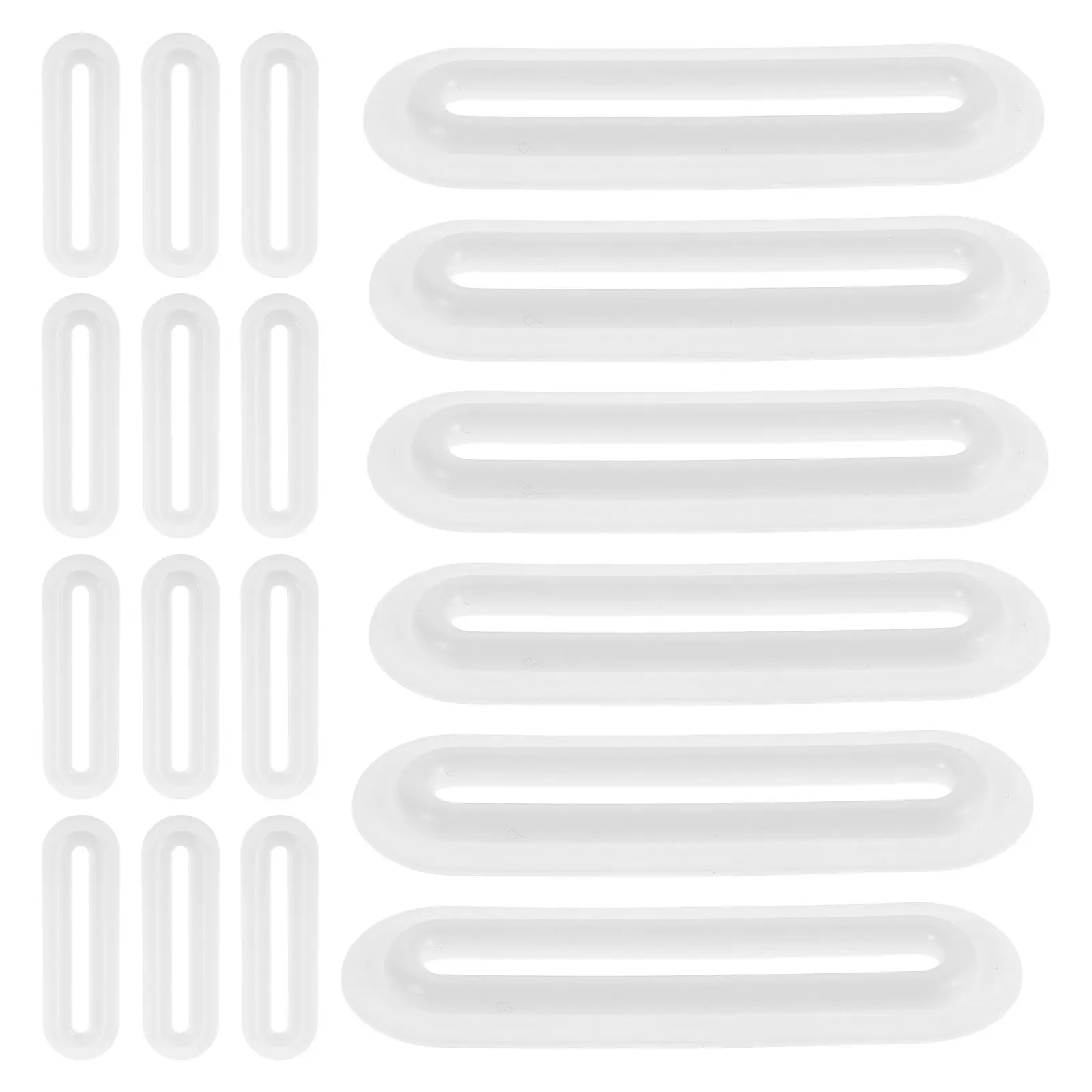 20pcs 50mm Plastic Oval Coin Insert Mechanism for DIY Savings Jars, Skill Development Slot System