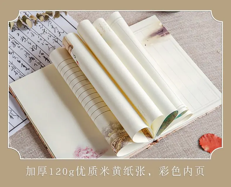 A5-Notizbuch, vollfarbig, blanko, Tagebuch „The Forbidden City Cultural Creative Gifts“, im chinesischen Stil, Ins Literary Vertical Line Diary – Detail 7